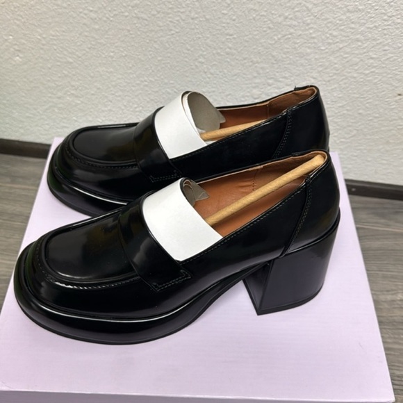 Madden Girl DELPHINE - Platform heels - black Loafers - Picture 6 of 8